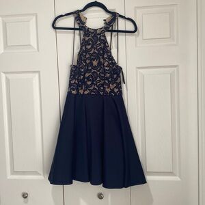 Worn a couple of times, navy short dress